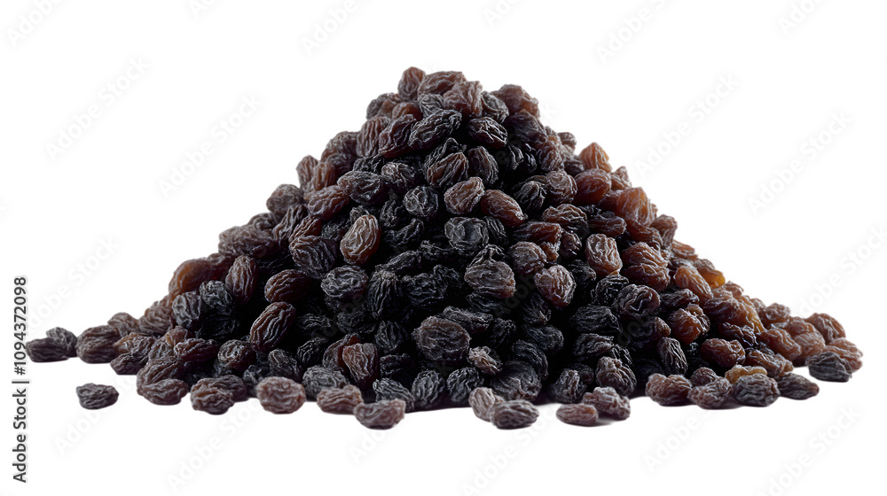 Pile of Raisins isolated on a transparent background. Pile of Raisins isolated on a transparent background.