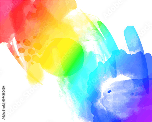 watercolour rainbow svg backgrounds 4400x5500	