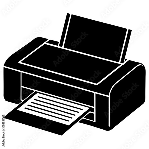 illustration of a printer