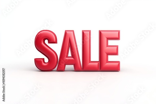 3D text "BIG SALE" isolated on a white background, Discount, sale, price cut 