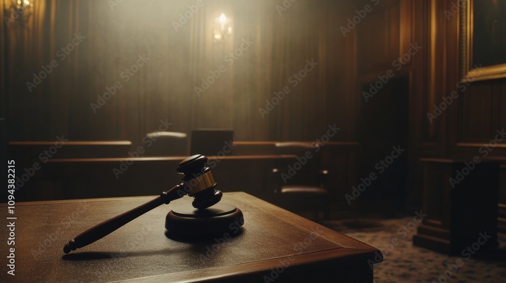 Legal proceedings in a historic courtroom dramatic scene justice system intimate setting focused perspective rule of law impact Legal proceedings in a historic courtroom dramatic scene justice system intimate setting focused perspective rule of law impact