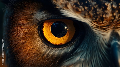 Close-Up of an Owl's Eye