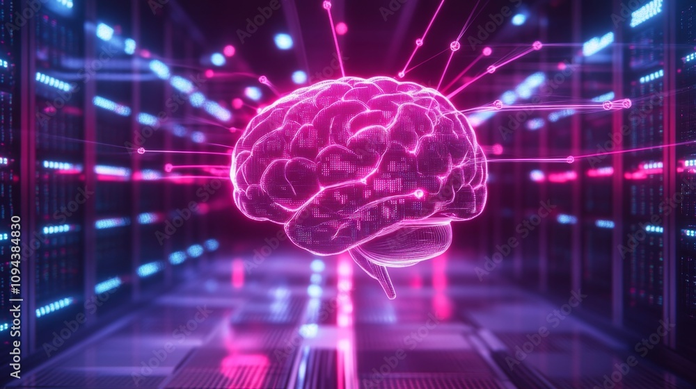 Innovative ai brain technology revolutionizing data processing in digital environments futuristic theme technology focus Innovative ai brain technology revolutionizing data processing in digital environments futuristic theme technology focus