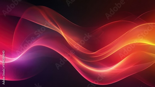 Modern abstract gradient smooth pattern wave background wallpaper AI generated image