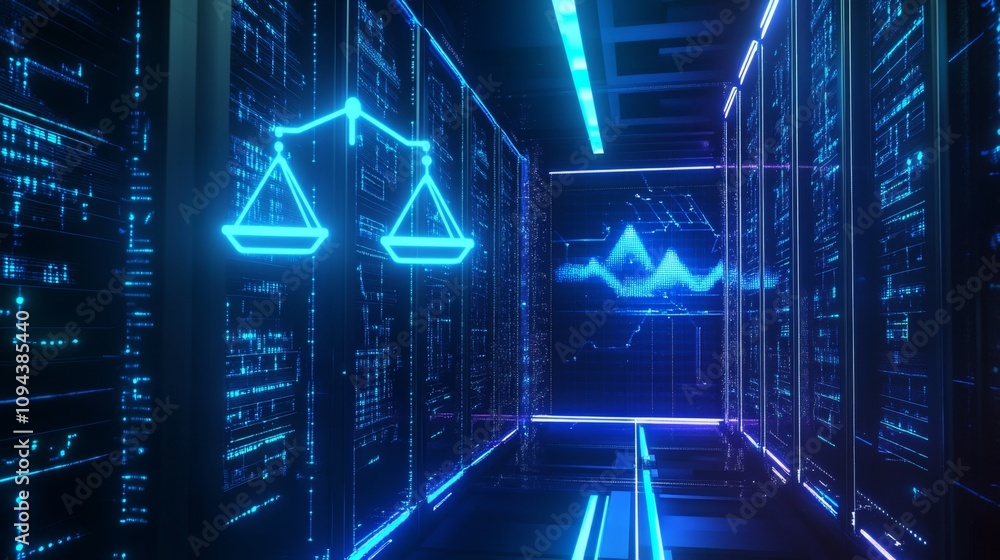 Digital justice exploring the intersection of technology and law in a futuristic data center environment Digital justice exploring the intersection of technology and law in a futuristic data center environment