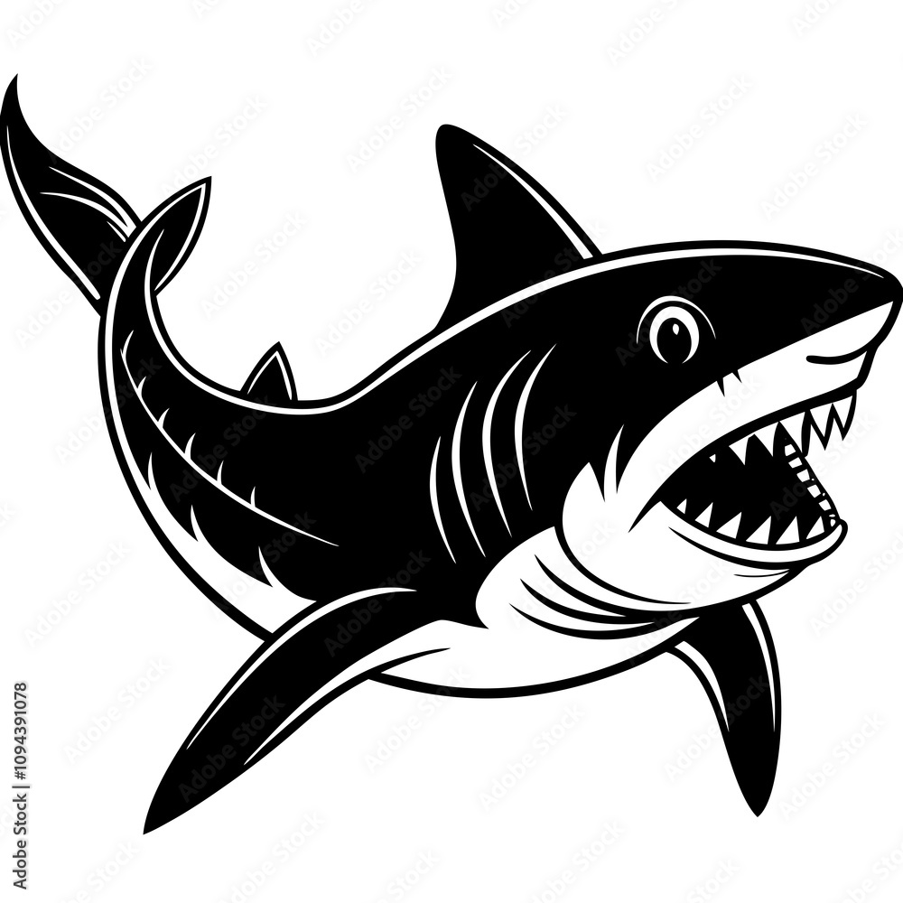 illustration of shark illustration of shark