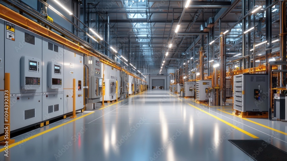 A durable battery cell structure in a modern factory, illuminated by soft white lighting. Photovoltaic panels and glowing circuits highlight the innovation in renewable energy storage. A durable battery cell structure in a modern factory, illuminated by soft white lighting. Photovoltaic panels and glowing circuits highlight the innovation in renewable energy storage.