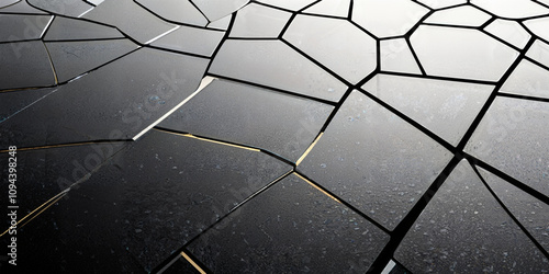 Abstract Cracked Glass Texture