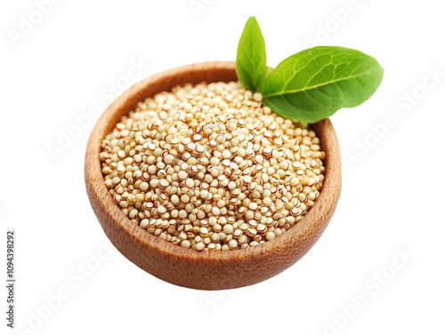 Harvesting fresh quinoa a transparent background nature's nutrient-packed grain isolated for visual appeal photo