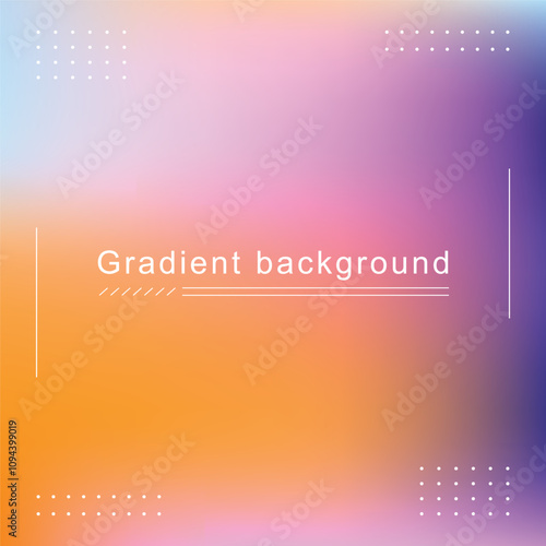 Modern Poster Gradient Mesh Background Template