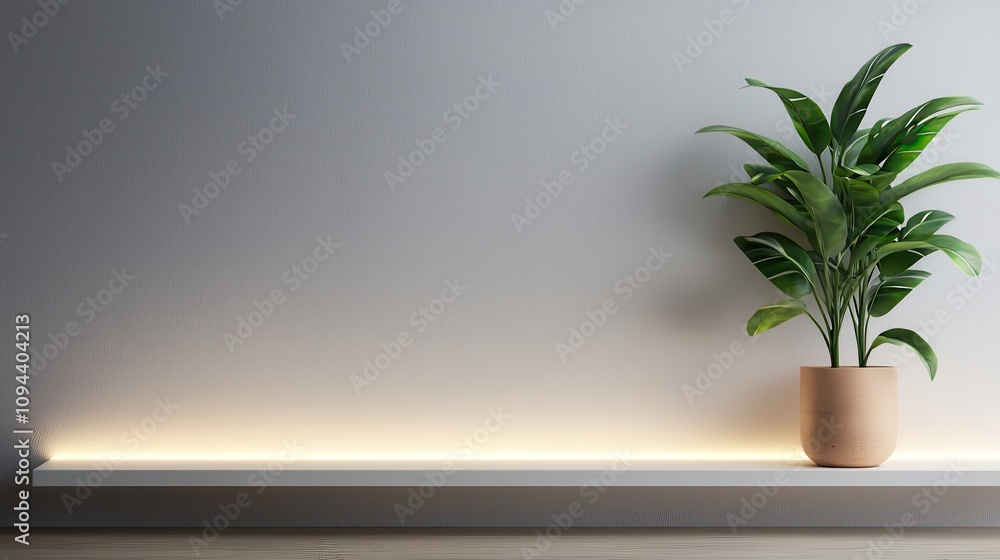 Creative wall design with hidden led backlighting modern home interior decor minimalist environment aesthetic viewpoint contemporary concept Creative wall design with hidden led backlighting modern home interior decor minimalist environment aesthetic viewpoint contemporary concept