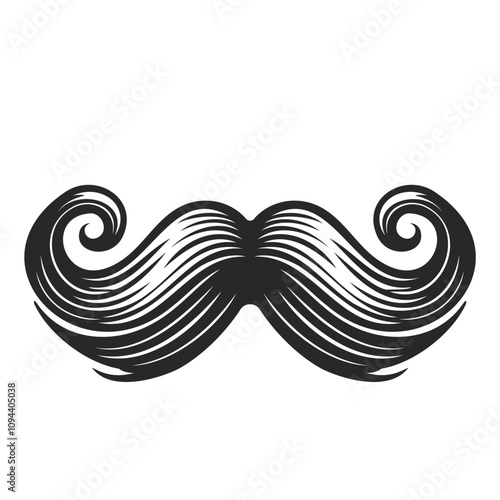 Santa Claus moustache Clipart.
