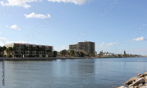 Buildings along water front in St Pete Beach FL