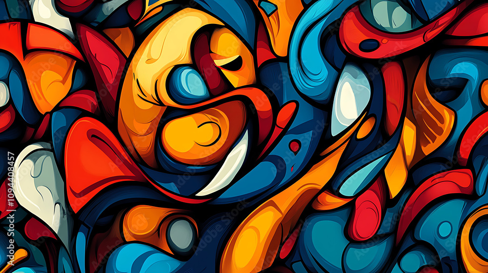 Colorful Abstract Graffiti Art Background Colorful Abstract Graffiti Art Background