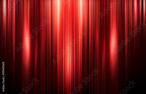 Abstract background with glowing red lines