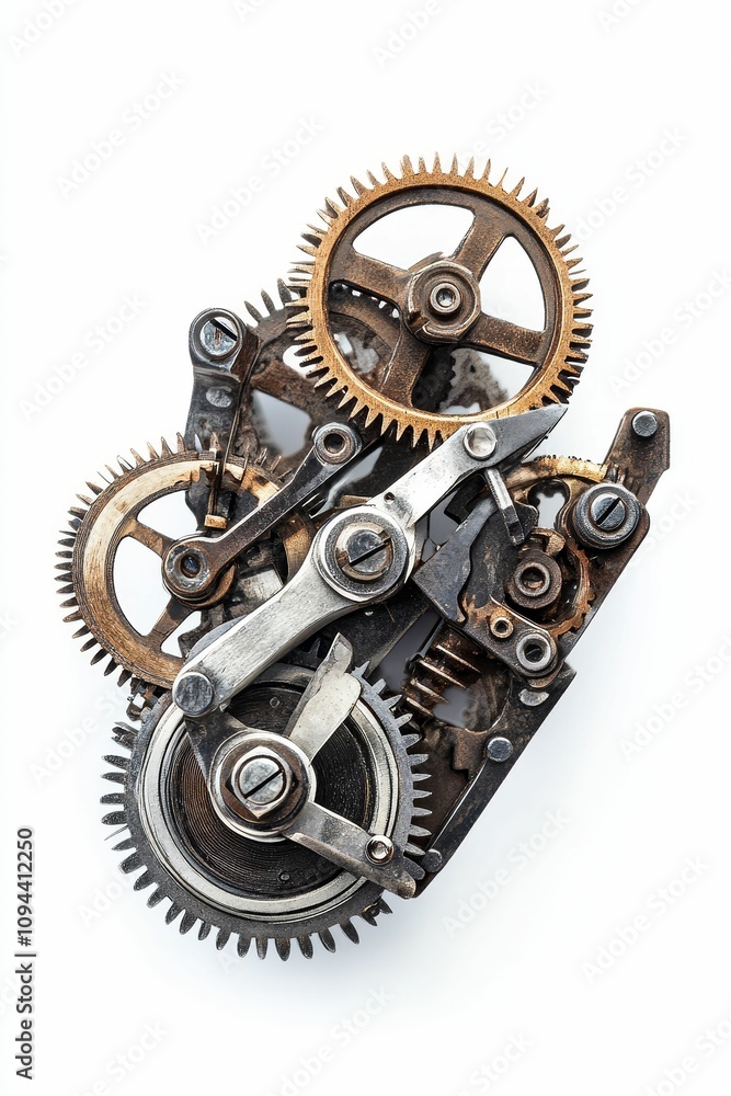 Complex clockwork gears, intricate mechanism. Complex clockwork gears, intricate mechanism.