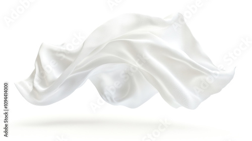 Soft white cloth are simple yet elegant for graphic design or wallpaper.