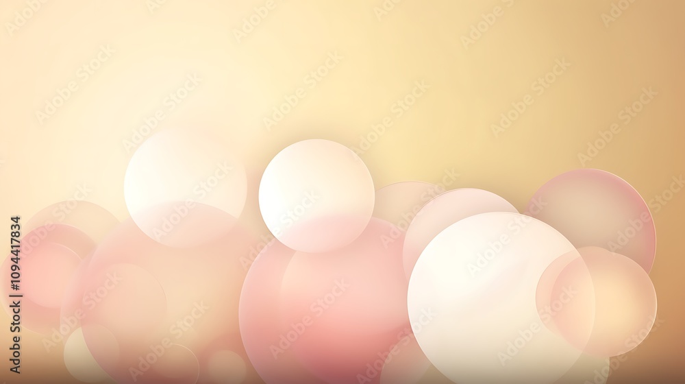 Abstract Background With Overlapping Pastel Circles Abstract Background With Overlapping Pastel Circles