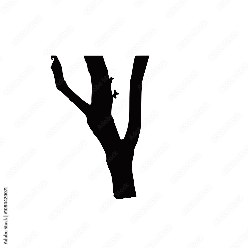 Fototapeta premium dried tree illustration