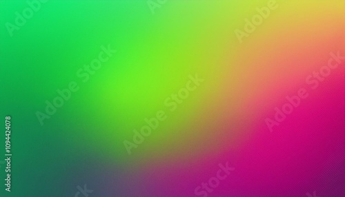 Abstract background, Vivid lime green and Vivid mulberry gradient background with light leak and grainy texture.