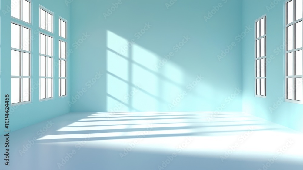 Bright and Airy Minimalist Interior with Sunlight Streaming Through Windows Bright and Airy Minimalist Interior with Sunlight Streaming Through Windows