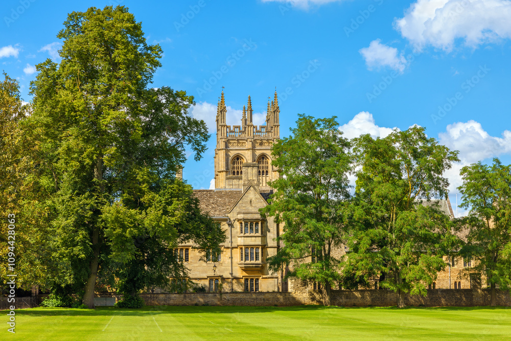 Merton College building. Oxford, England