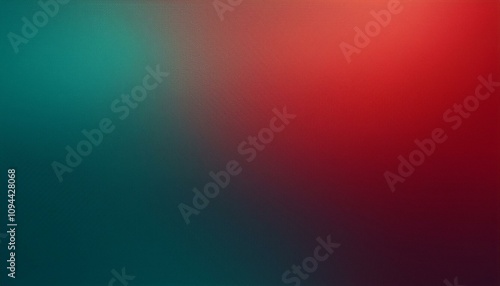 Abstract background, Venetian red and Verdigris gradient background with light leak and grainy texture.