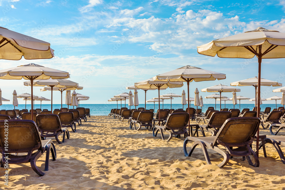 Sunny Beach scenic view. Bulgaria