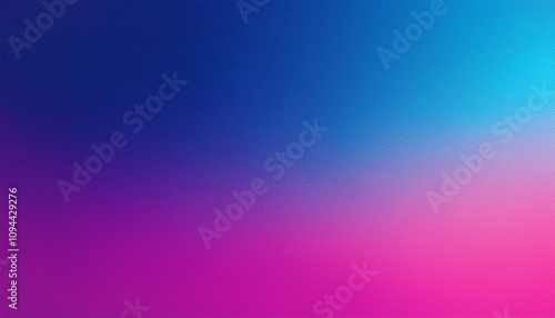 Abstract background, Ultramarine blue (Caran d'Ache) and Ultra pink gradient background with light leak and grainy texture. photo