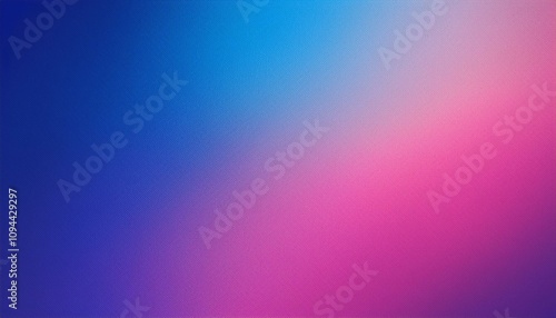 Abstract background, Ultramarine blue (Caran d'Ache) and Ultra pink gradient background with light leak and grainy texture. photo