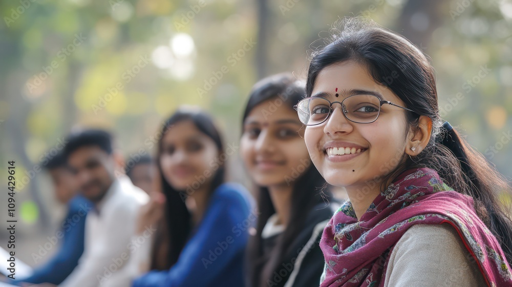 Indian university students attending a financial literacy program at a campus in New Delhi, India Indian university students attending a financial literacy program at a campus in New Delhi, India