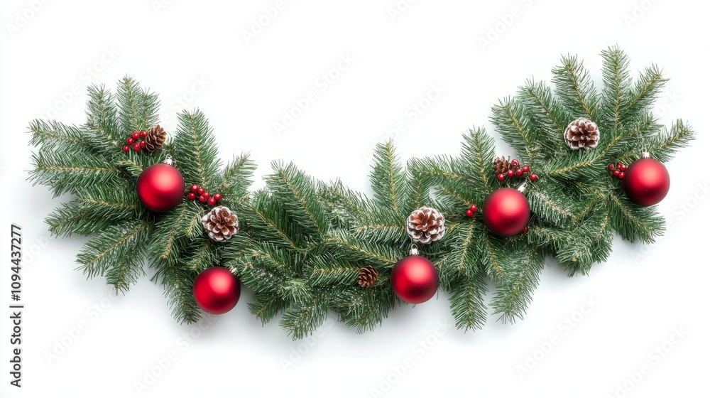 Christmas decoration on white background Christmas decoration on white background