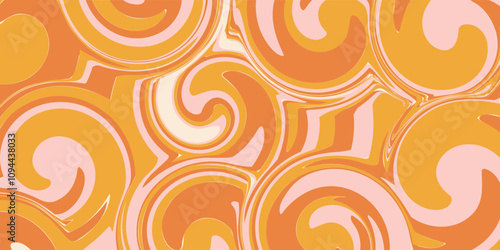 Retro 70s Abstract background vector illustration. graphics