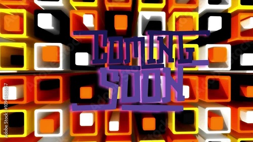 Colorful Abstract Background With Coming Soon Text Overlay