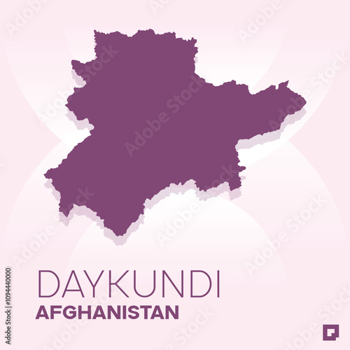 Daykundi vector map, Vector map of Daykundi, editable eps, AI files, Vector illustration of Daykundi vector map