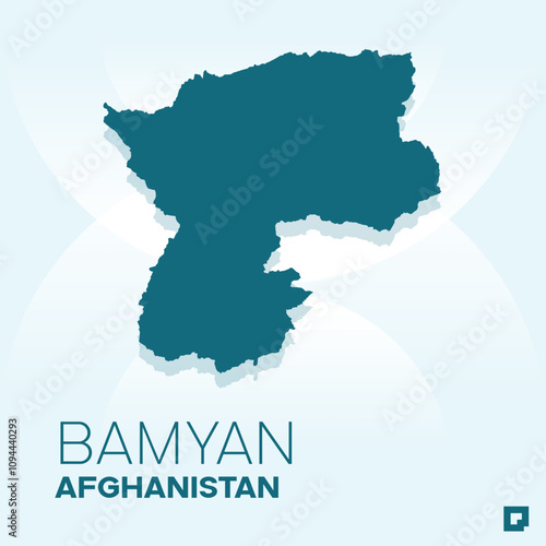 Bamyan vector map, Vector map of Bamyan, editable eps, AI files, Vector illustration of Bamyan vector map