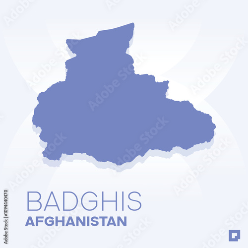 Badghis vector map, Vector map of Badghis, editable eps, AI files, Vector illustration of Badghis vector map