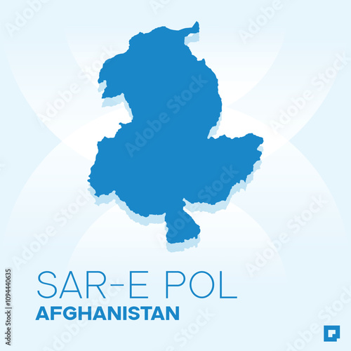 Sar-e Pol vector map, Vector map of Sar-e Pol, editable eps, AI files, Vector illustration of Sar-e Pol vector map