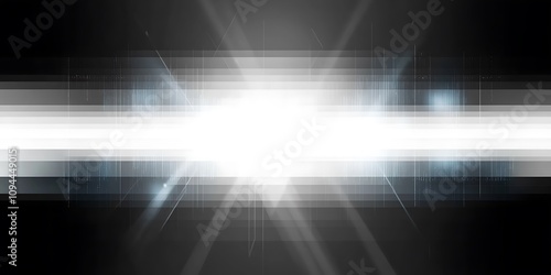 Sun rays light or flash lights isolated on black background for overlay design