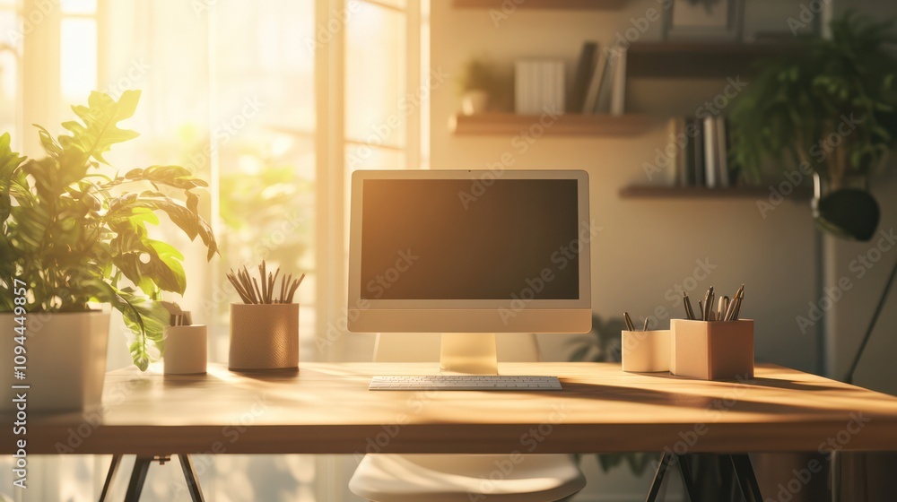 Senior working from home in Sydney, Australia, utilizing modern technology with ease Senior working from home in Sydney, Australia, utilizing modern technology with ease