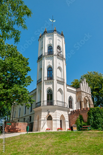 Neo-gothic Krasiński palace in Opinogóra Górna. Museum of Romanticism, Masovian Voivodeship, Poland photo