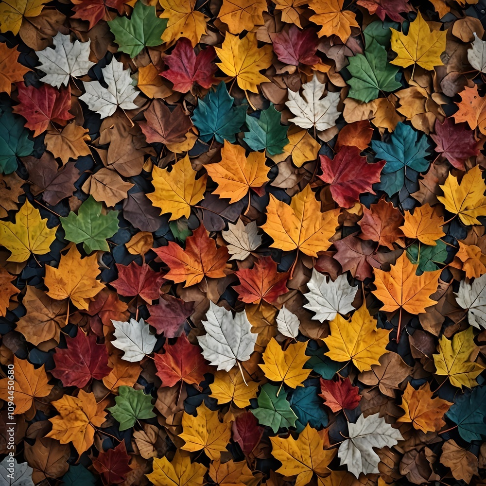 Fototapeta premium Fallen Leaves of Many Colours