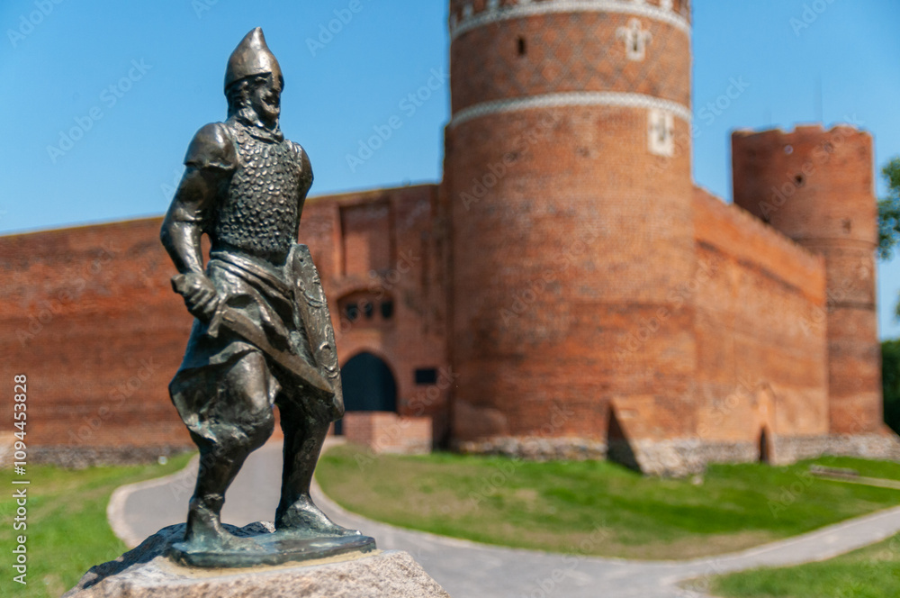Obraz premium Castle of the Masovian Dukes. The castle was built in the fourteenth or fifteenth century by the Masovian Duke Siemowit III. The castle is located in Ciechanow, Masovian voivodeship, in Poland