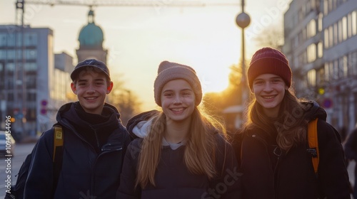 Teens supporting family enterprises in Berlin, Germany, gaining firsthand business experience photo