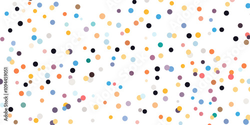 colorful confetti on transparent background