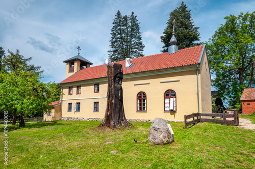 Former Old Believers monastery, now a museum in Wojnowo, Warmian-Masurian Voivodeship, Poland