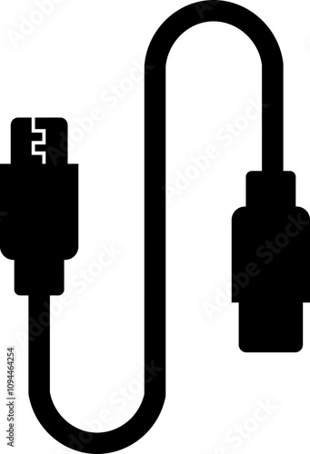 USB cable port icon. USB type C A lightning and micro usb mobile phone charger vector isolated transparent. Plug adapter symbol. Electronic device connector. Smartphone charger sign