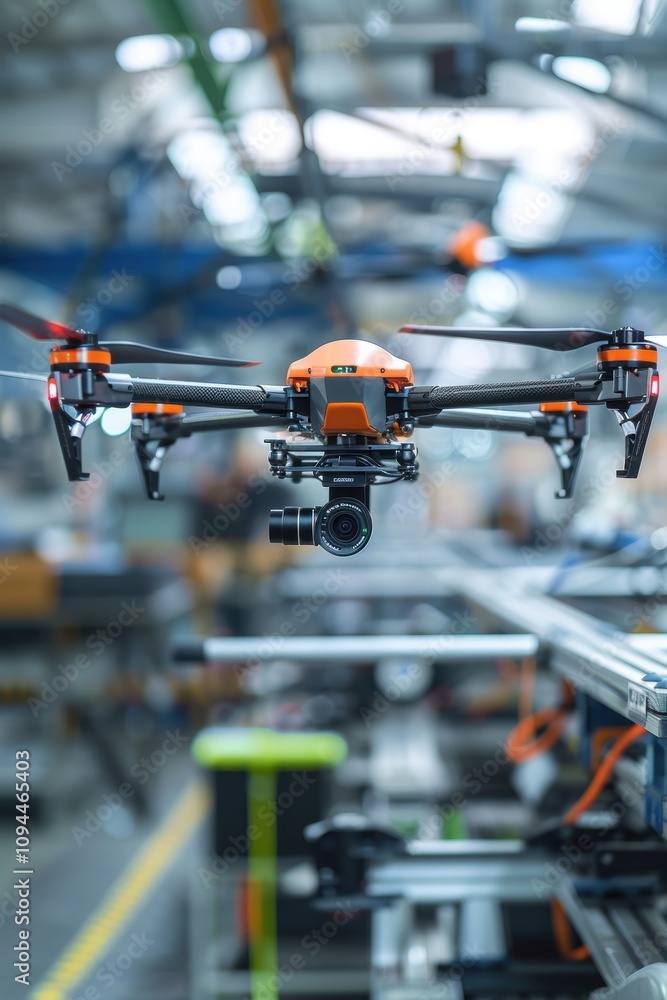 Advanced Drone Testing on High-Tech Production Line for Precision and Innovation Advanced Drone Testing on High-Tech Production Line for Precision and Innovation