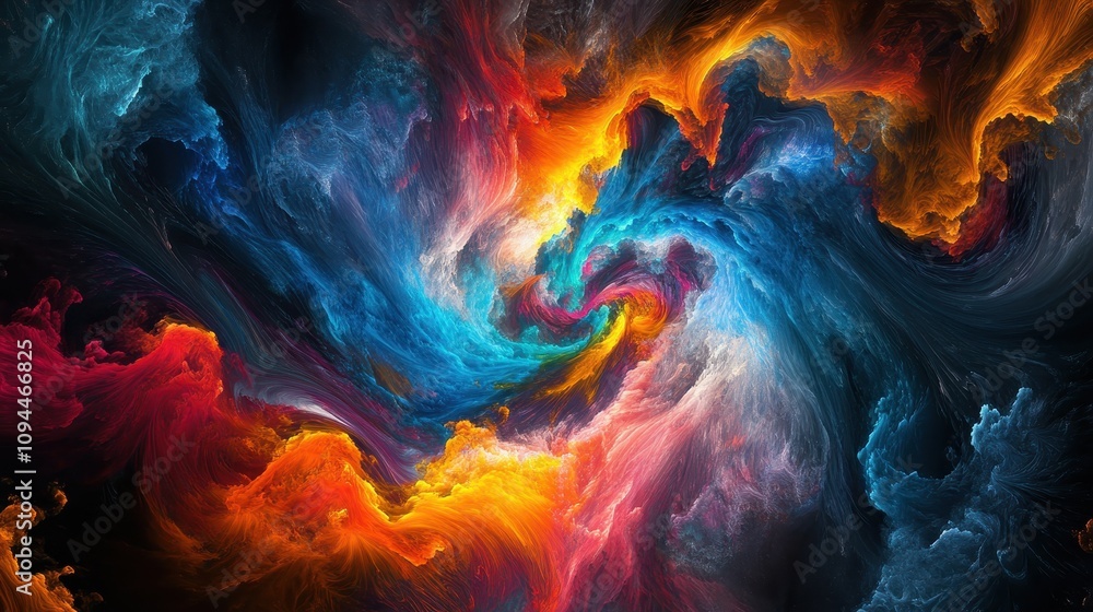 A vibrant swirl of colors depicting a cosmic scene, evoking a sense of wonder. A vibrant swirl of colors depicting a cosmic scene, evoking a sense of wonder.
