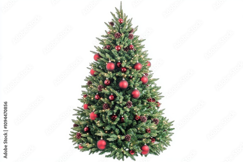 christmas tree collection isolated on white background